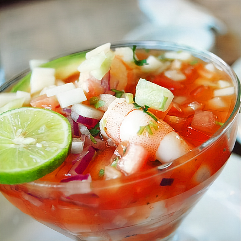 Cazuela de Bagre con Camarones